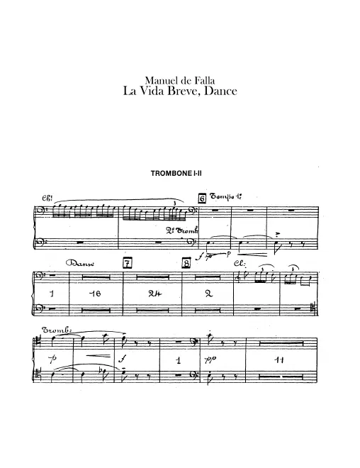 Trombone 1/2, 3, Tuba