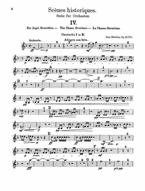 Clarinet 1, 2 (B♭)