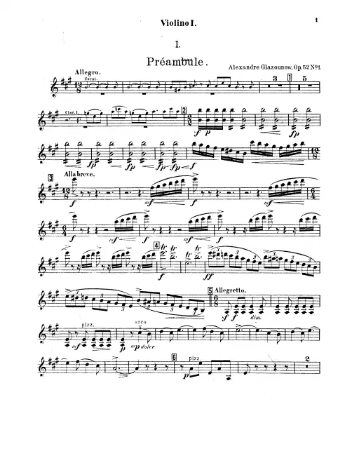 Violins I (also Violin Solo)