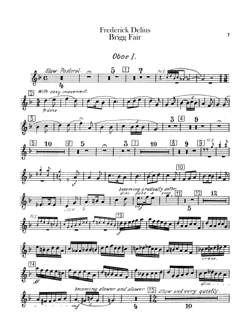 Oboe 1, 2, English Horn