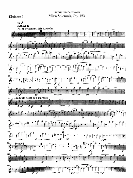 Clarinet 1, 2 (A/C/B♭)