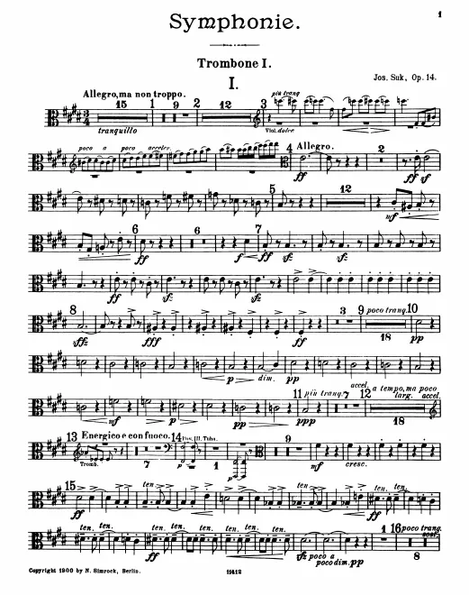 Trombone 1, 2, 3, Tuba
