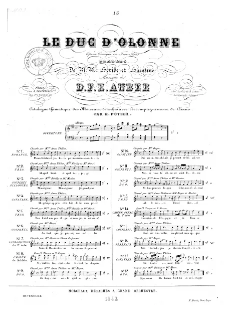 No.15, Couplets: "Sans me connaître" (A♭ major)