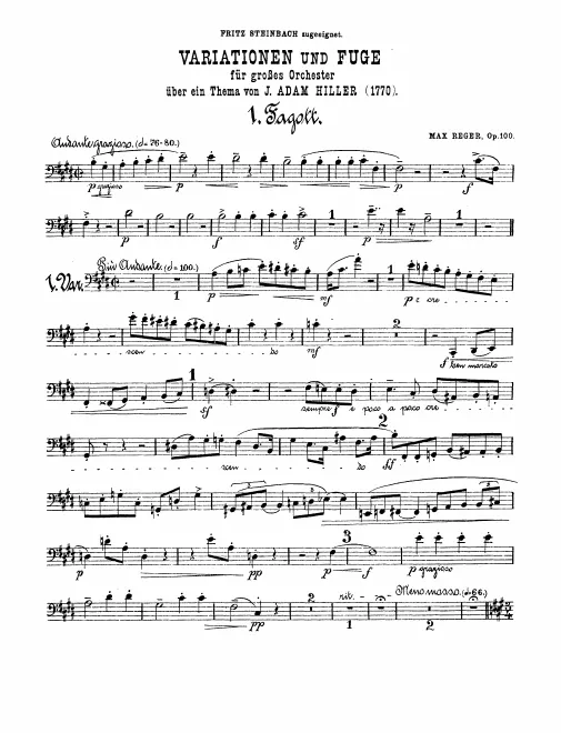 Bassoon 1, 2, Contrabassoon