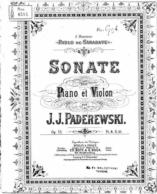 Complete Score and Violin Part