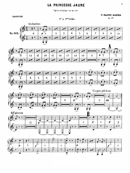 Horn 1/2 (G), 3/4 (E♭)