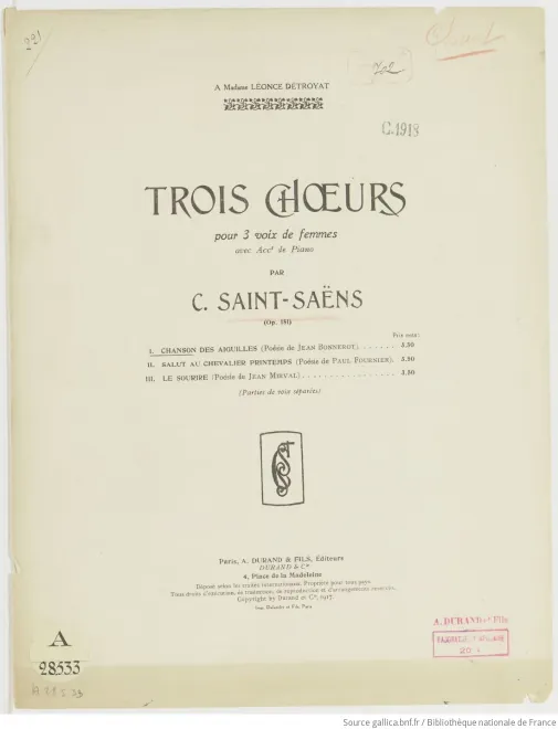 1. Chanson des aiguilles