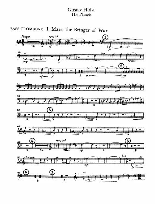 Trombone 3 (Bass), Tenor Tuba (B♭), Tuba