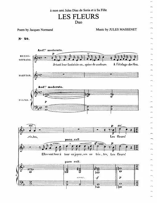 Complete Score (F Major: mezzo-soprano, baritone and piano)