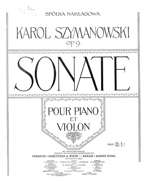 Complete Score and Violin Part