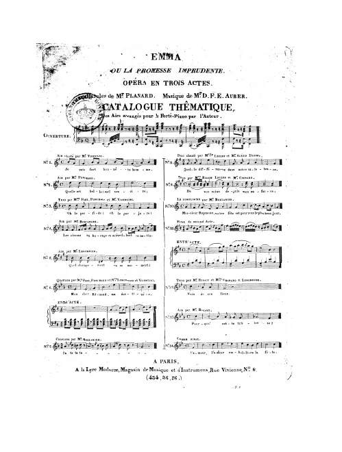 No.4, Air: "Les oiseaux du bocage" (Act I, No.4)