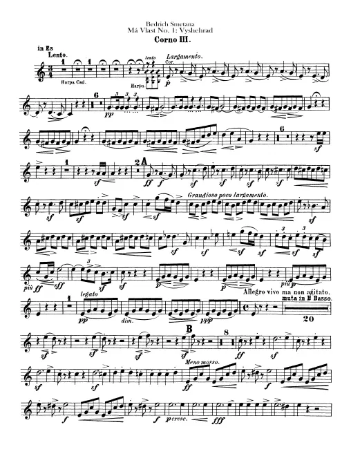 Horn 3, 4 (E♭, B♭ basso)