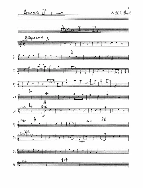 Horn 1, 2 (E♭)