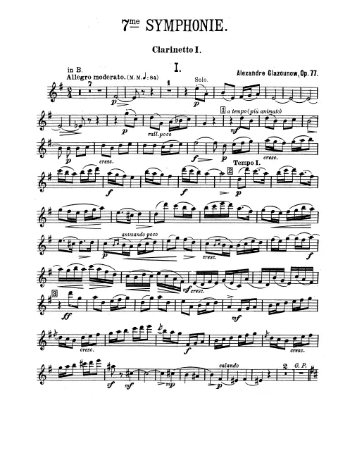 Clarinet 1, 2 (B♭/A)