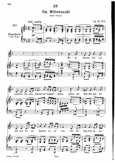 Complete Score (Low Voice, transposed to F major)