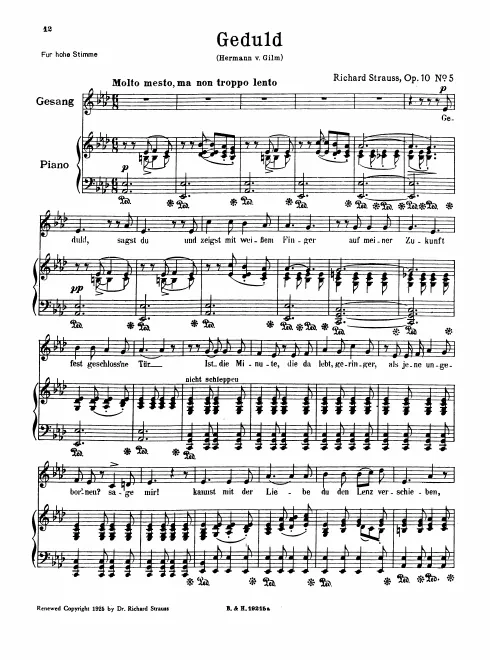 Complete Score (original / high voice, A♭ major)