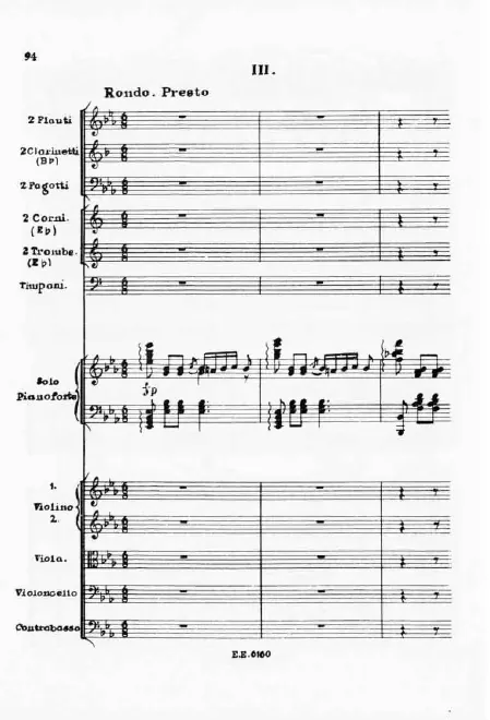 III. Rondo: Presto