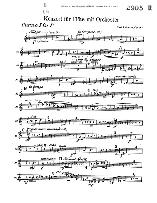 Horn 1, 2, 3, 4 (F)