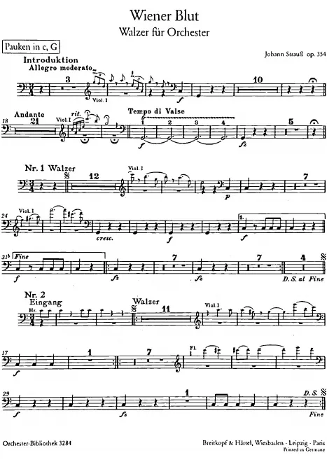 Timpani, Snare Drum/Bass Drum/Triangle