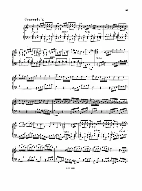 5. Concerto in C major, BWV 976