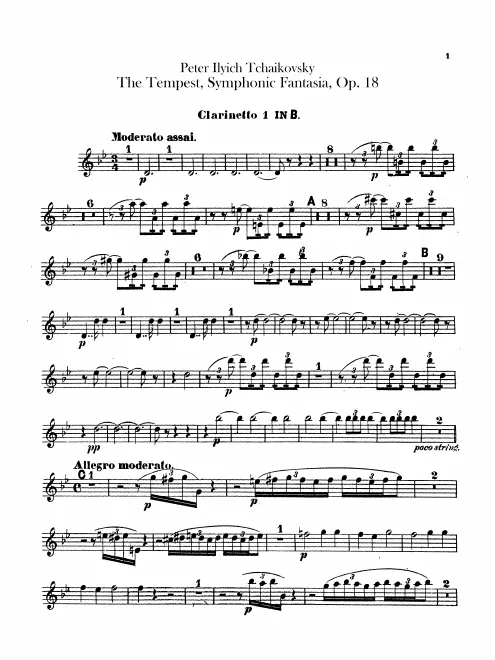 Clarinet 1, 2 (B♭)