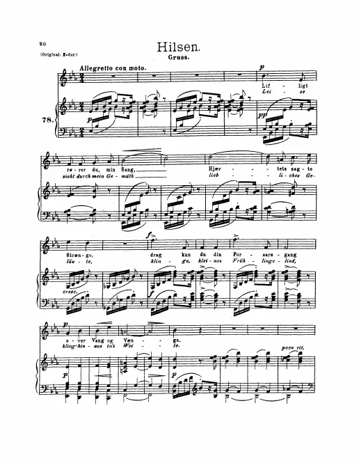 Complete Score (original key)