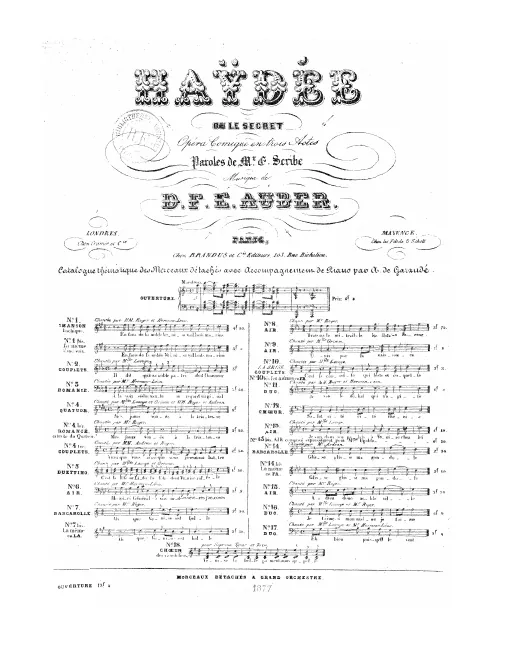 No.7, Barcarolle: "Ah! que la nuit est belle" (Act I, No.5c), C major