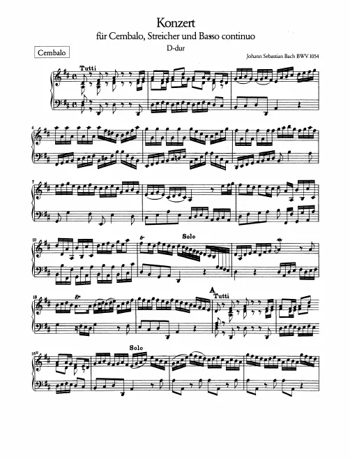 Harpsichord solo