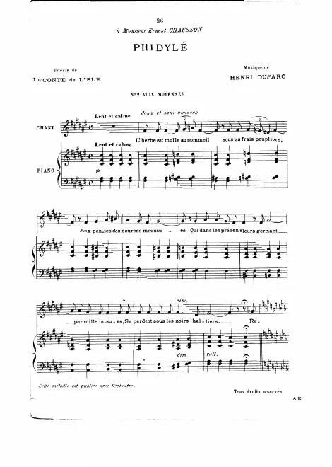 Complete Score (F♯ major, medium voice)