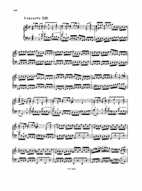 13. Concerto in C major, BWV 984