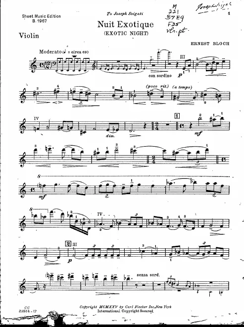 Violin part