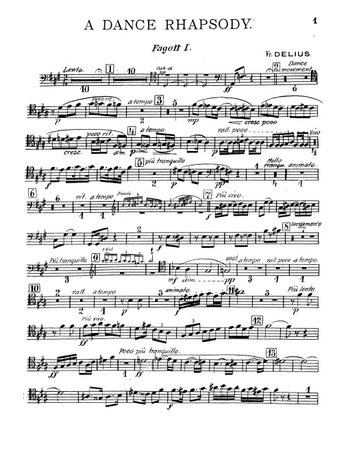 Bassoon 1, 2, 3, Contrabassoon