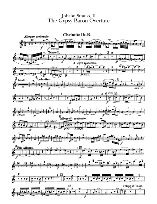 Clarinet 1, 2 (B♭)