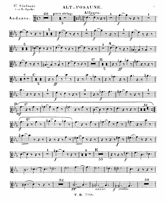 Trombone 1, 2, 3 (Alto, Tenor, Bass)