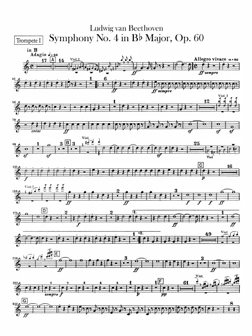 Trumpet 1, 2 (B♭, E♭)