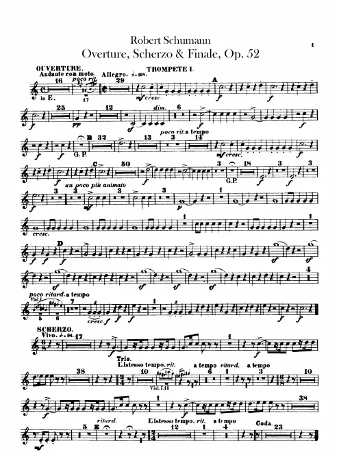 Trumpet 1, 2 (in E, A♭)