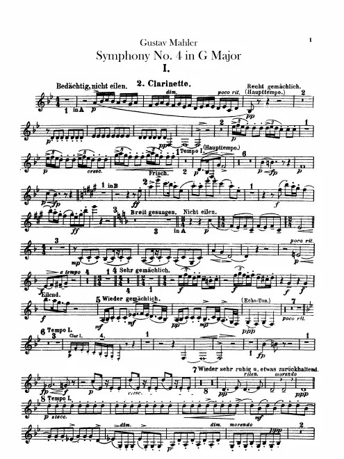 Clarinet 2 (B♭/A)/Piccolo Clarinet (E♭)