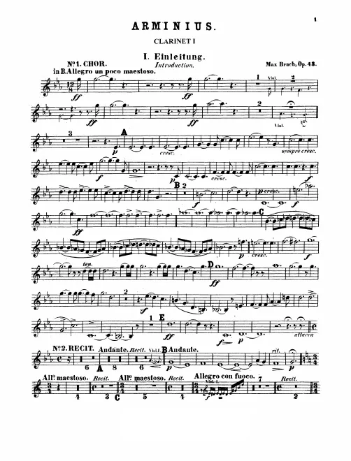 Clarinet 1, 2 (B♭)