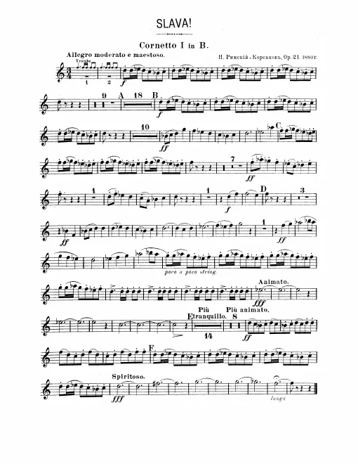 Cornet 1, 2 (B♭)