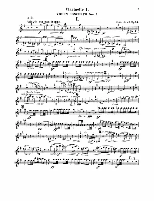 Clarinet 1, 2 (B♭)