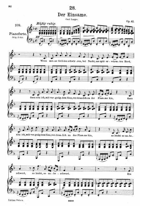Complete Score (Medium voice, transposed to F major)