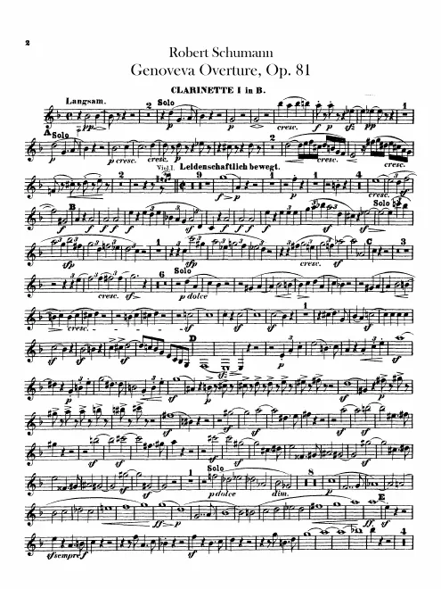 Clarinet 1, 2 (B♭)