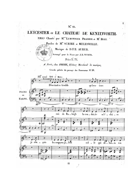 No.11, Trio: "D'où vient ce trouble" (Act III, No.12)