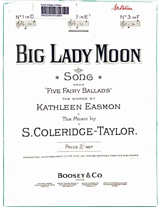 3. Big Lady Moon (E♭ Major)