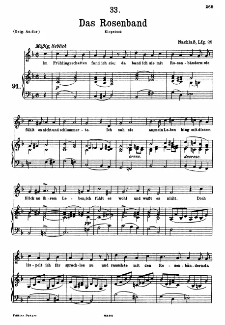 Complete Score (transposed to F major for low voice)