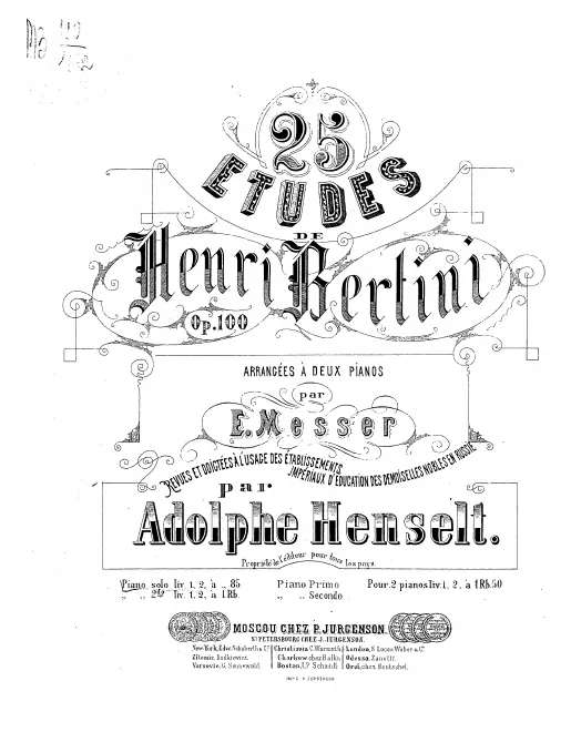 Vol.1 (Etudes Nos.1-11)
