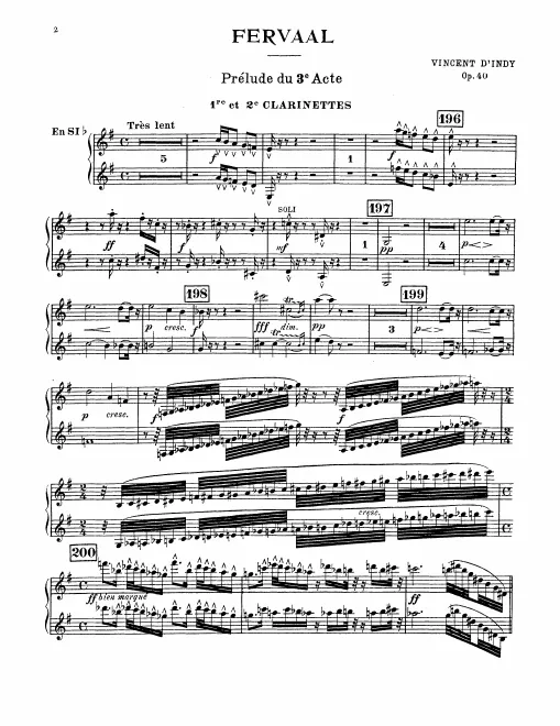Clarinet 1/2, 3/Bass Clarinet/Contrabass Clarinet (B♭)