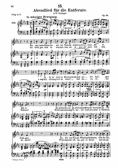 Complete Score (Medium Voice, transposed to E♭ major)