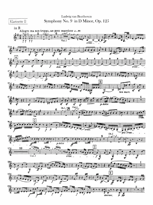 Clarinet 2 (B♭/C/A)