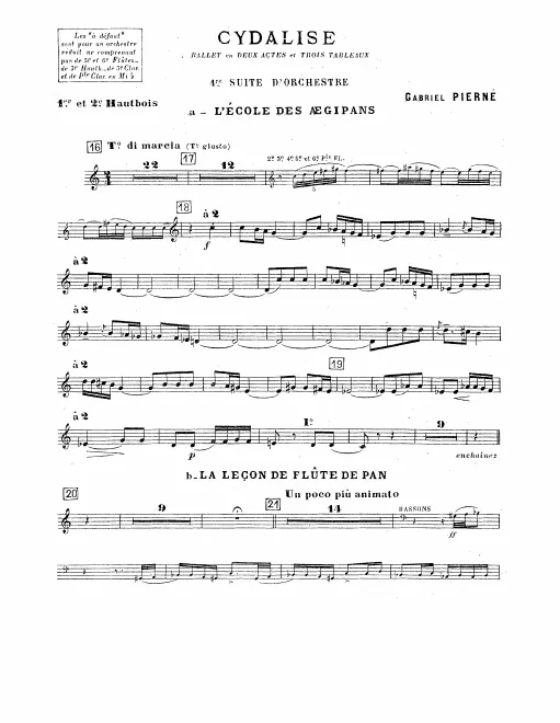 Oboe 1/2, 3, English Horn